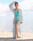 GIARDINO kimono styled as swim cover-up – full look