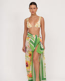 SABBIA resort-style pareo with exclusive floral print – Praia by Dayanara Duran
